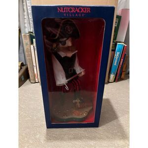 Christmas Pirate Nutcracker 14" Tall- MAY CO - Hook Sword Peg Leg NEW IN BOX